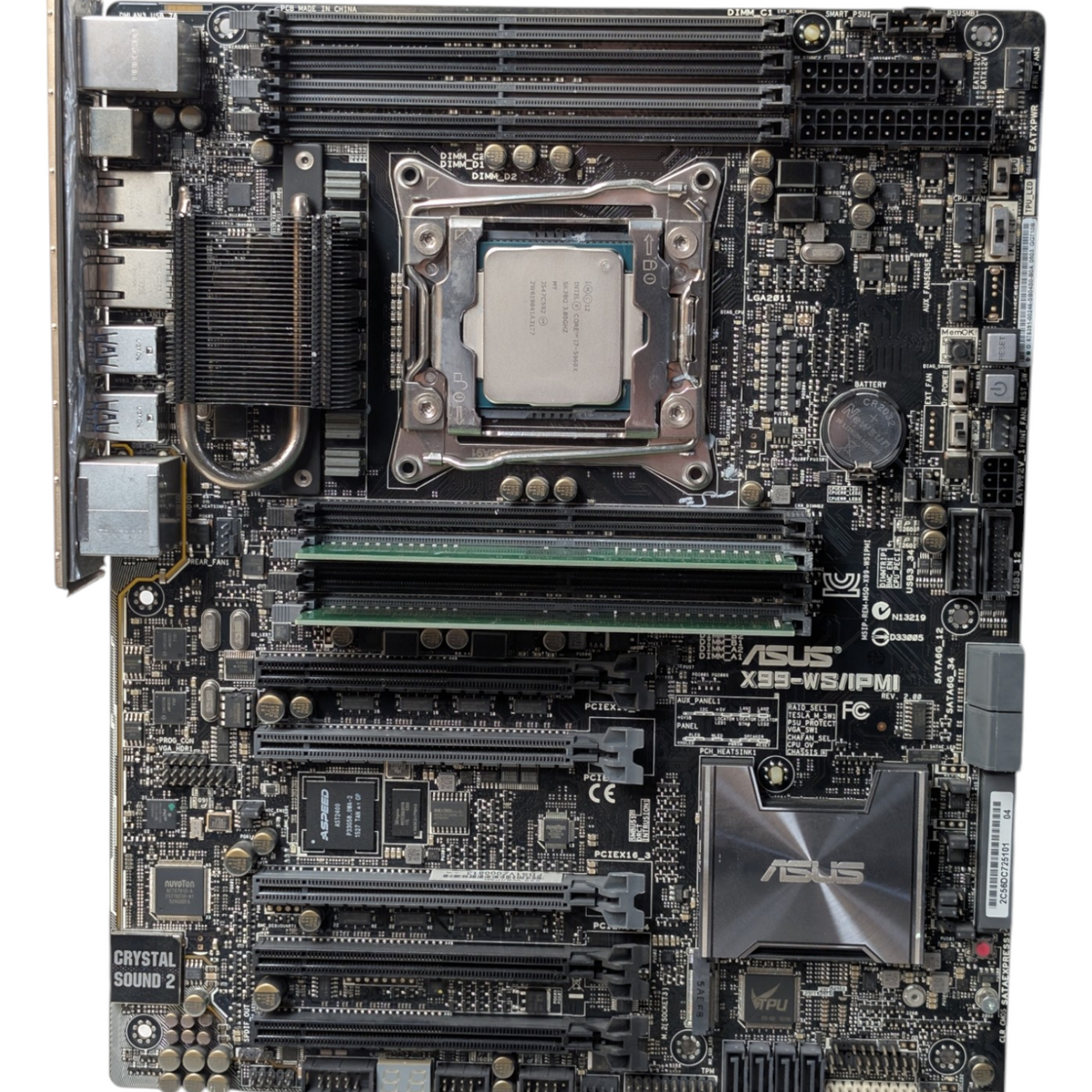 ASUS X99-WS/IPMI Intel Core i7-5960X 16GB RAM Motherboard Combo