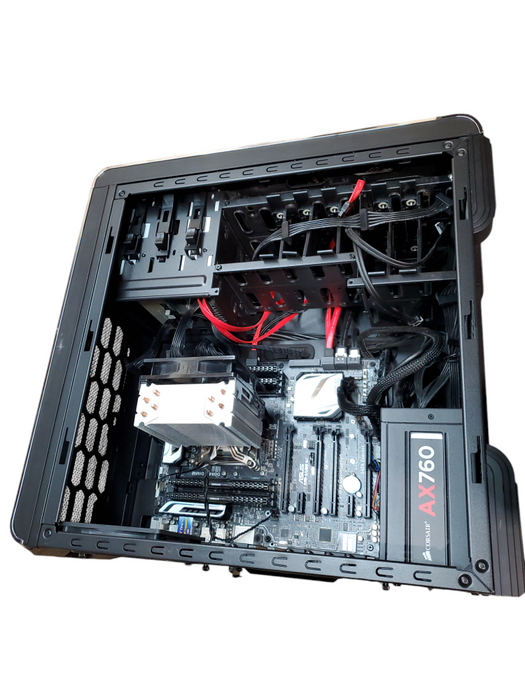 ASUS X99A-  Black Tower PC Intel i7-6800K 3.4Ghz 65GB no-hdd/ssd
