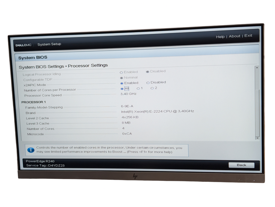 DELL PowerEdge R240 Intel Xeon E-2224 16GB RAM  -