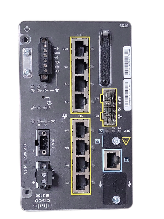 Cisco IE-3400-8T2S-E Industrial Ethernet Switch, READ _