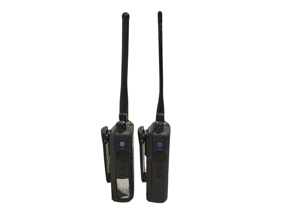 Lot of 2x Motorola XPR6550 UHF MotoTRBO Digital Portable radio w/ cradle No AC READ $