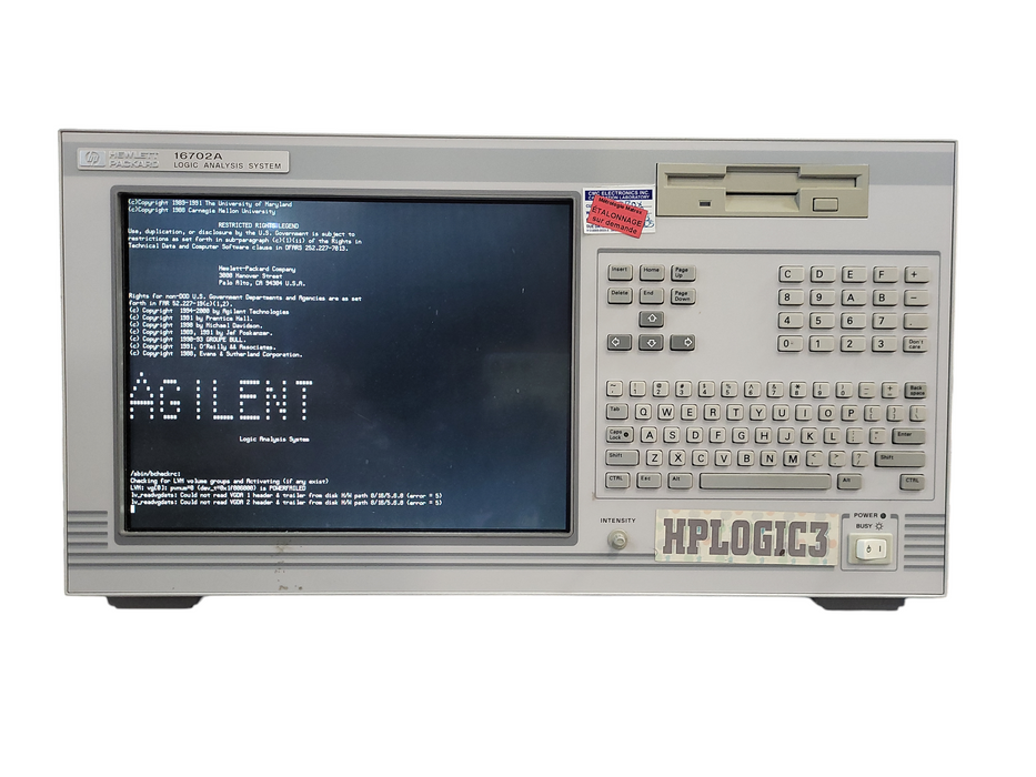 HP Agilent Keysight 16702A Logic Analysis System READ $