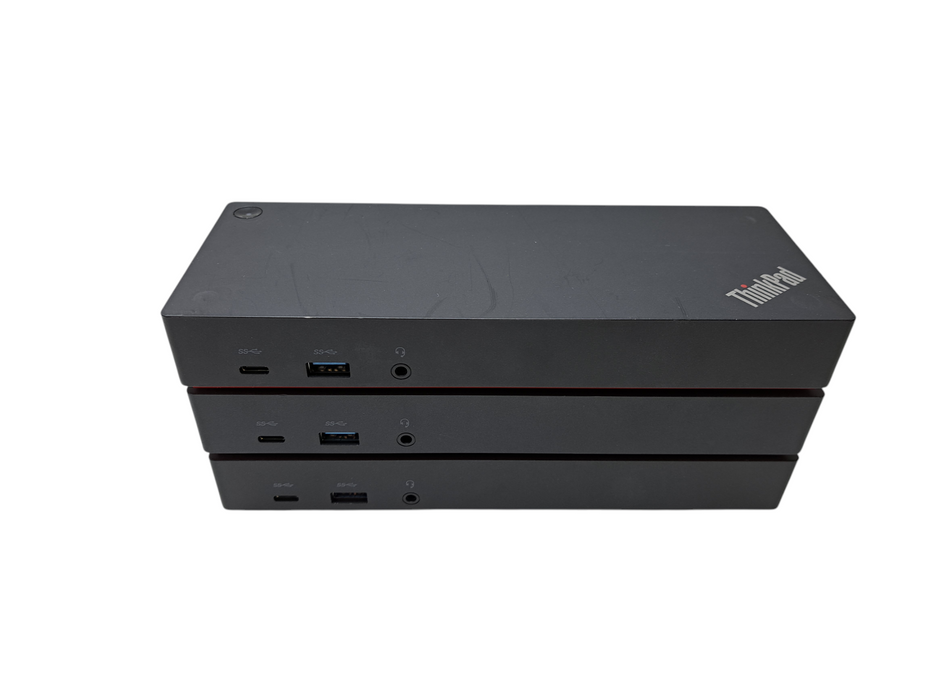 Lot of 3x Lenovo ThinkPad Hybrid USB-C Docking Station 40AF DUD9011D1 )