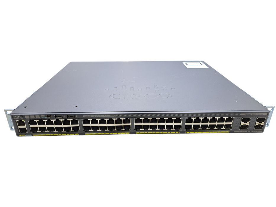 Cisco WS-C2960X-48LPS-L V04 | 48-Port Gigabit PoE+ 370W Switch | 4x SFP