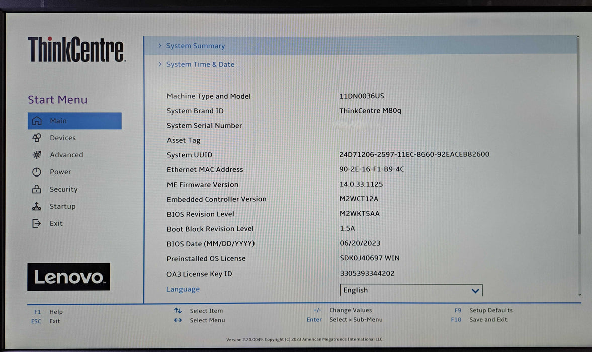 Lenovo ThinkCentre M80q | Intel Core i5-10500T, 16GB DDR4, 256GB NVMe )