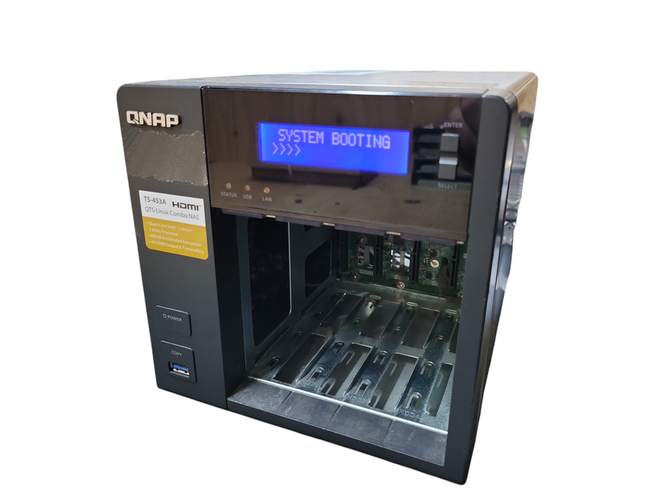 QNAP TS-653A NAS Storage System 4 Bay READ !