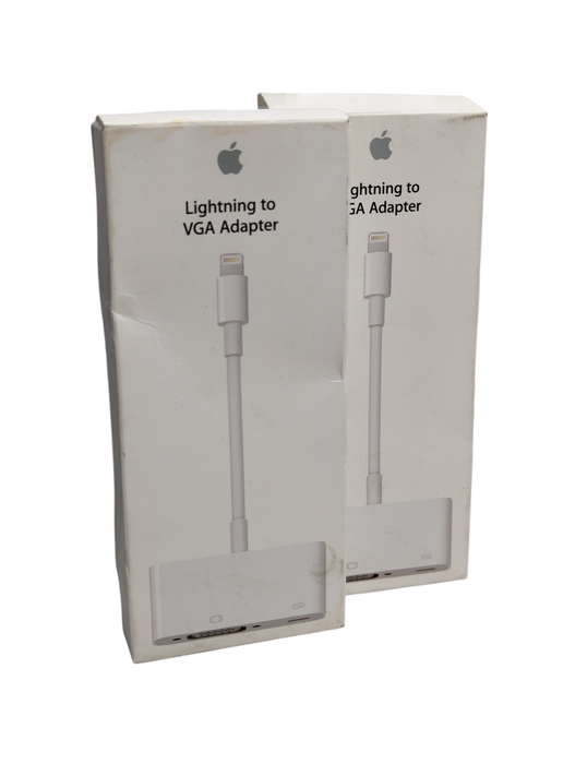 Lot of 2x New Apple OEM Original Lightning to VGA Adaptor A1439  -