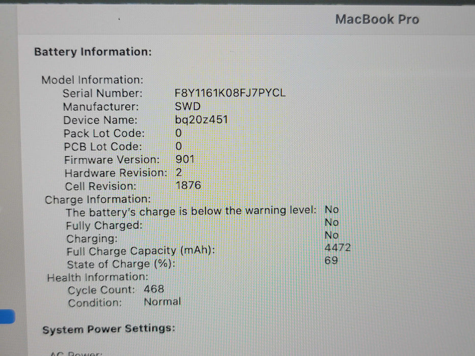 Apple Macbook Pro 2020 13" 4-Core i7-1068NG7 @ 2.3GHz 16GB DDR4 500GB SSD (