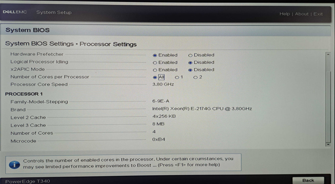 Dell PowerEdge T340 8x 3.5"| Xeon E-2174G @3.80GHz, 16GB DDR4, PERC H330 )
