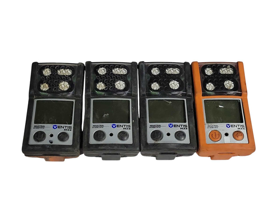 Lot of 4x Industrial Scientific Ventis MX4 Multi-Gas Detector Monitor, READ _