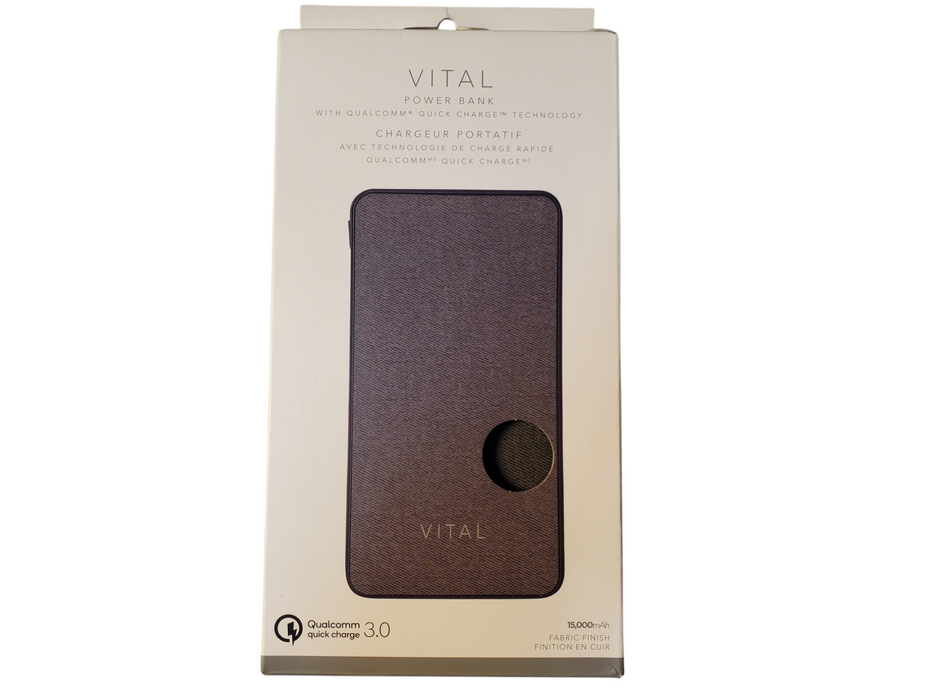 VITAL power bank 15000mAh Qualcomm quick charge 3.0
