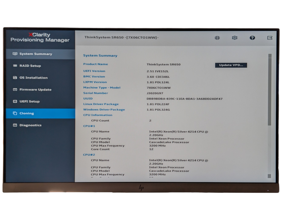 Lenovo ThinkSystem SR650 2x Intel Silver 4214 32GB RAM READ  -