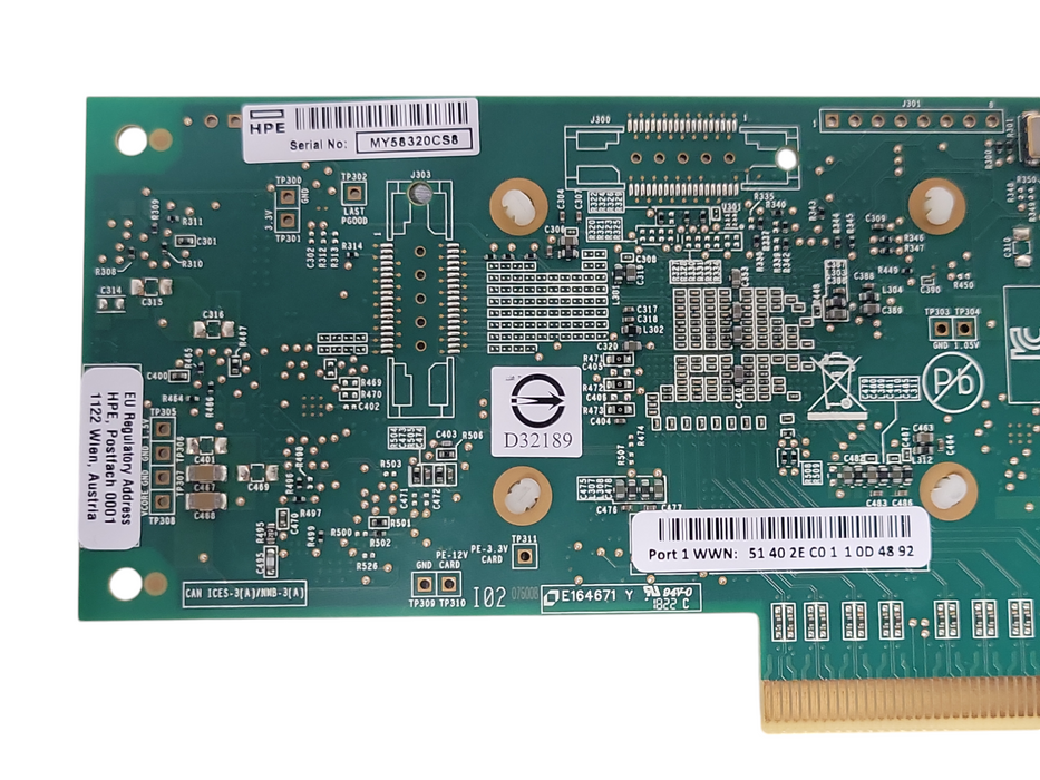 HPE QLE2690-HP SN1100Q 1-Port 16Gb FC HBA Full height 853010-001 _