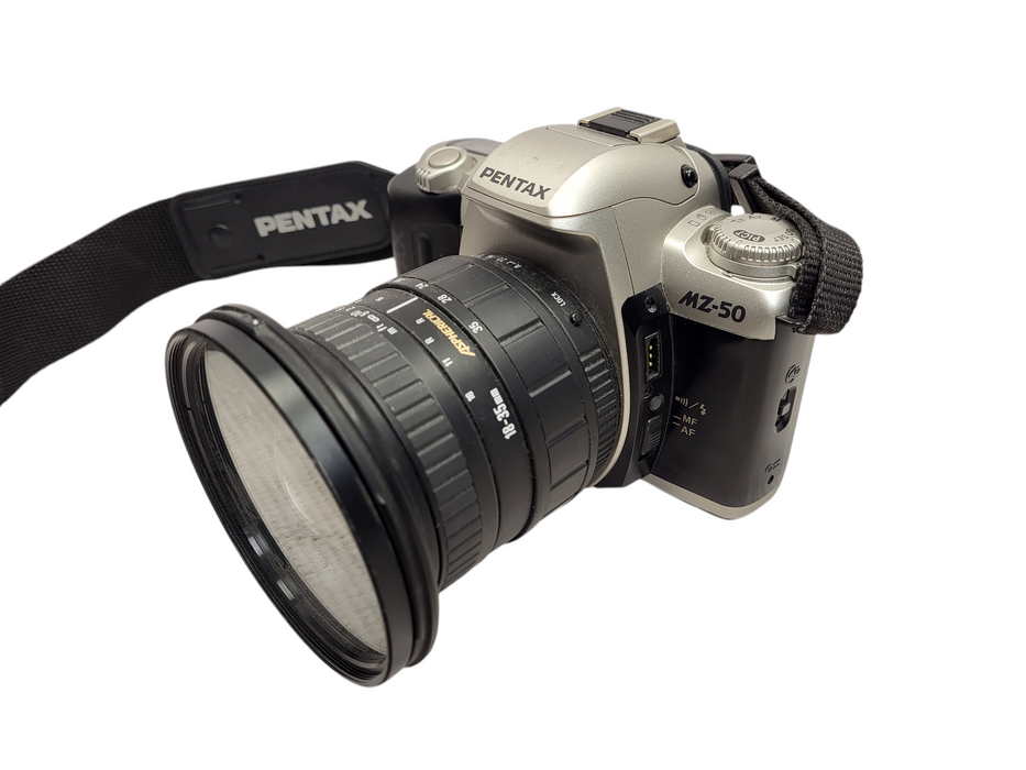 Pentax MZ-50 Film Camera W/ Sigma Zoom 18-35mm f/3.5-4.5 lens $