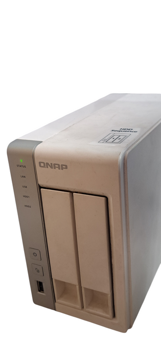QNAP TS-220 2-Bay NAS Network Storage Server W/ Adapter | READ