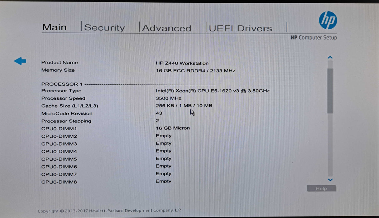 HP Z440 Workstation | Xeon E5-1620 v3 @3.50GHz, 16GB DDR4, NVS 310, No HDD