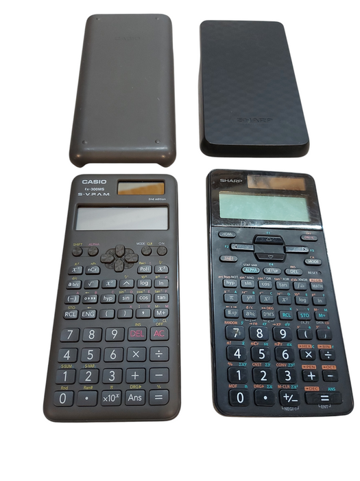 LOT 2x Casio FX-300MS 2ND EDITION AND SHARP EL-520XT Scientific Calculator