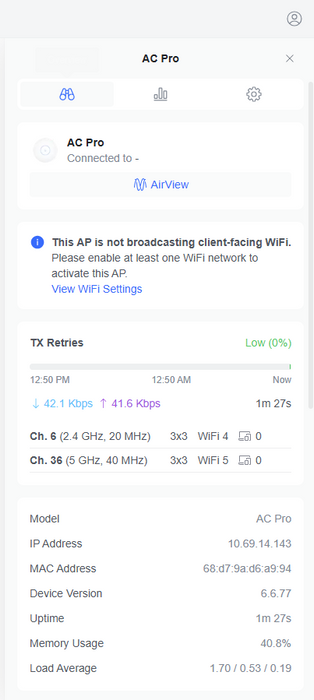 Ubiquiti Networks UAP-AC-PRO 1300Mbps Wireless Access Point Q$