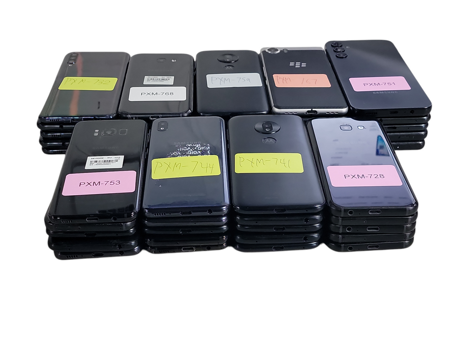 Lot of 45x Android Phones [Samsung/Motorola | B Condition][PXM-22] (