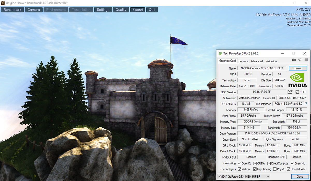 ZOTAC GAMING GeForce GTX 1660 SUPER 6GB 192BIT GDDR6 Twin Fan