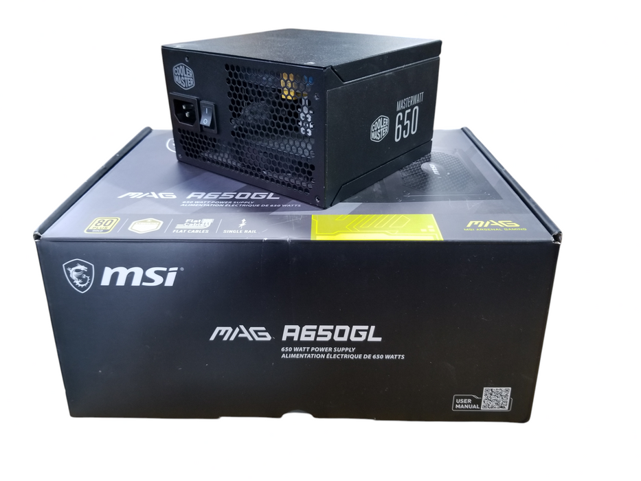 MSI MAG A650GL Gaming Power Supply - Full Modular - 80 Plus Gold Certified