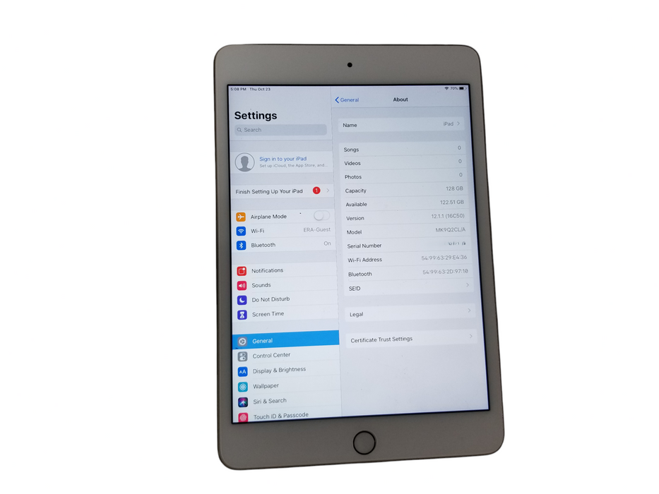 Apple iPad Mini 4 Gold A1538 Model MK9Q2CL/A 128GB Wi-Fi