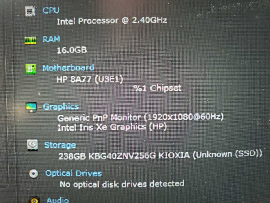 HP ProBook 450 G8 Core i5-1135G7@2.40GHz 16GB RAM 256GB SSD READ  Lap200