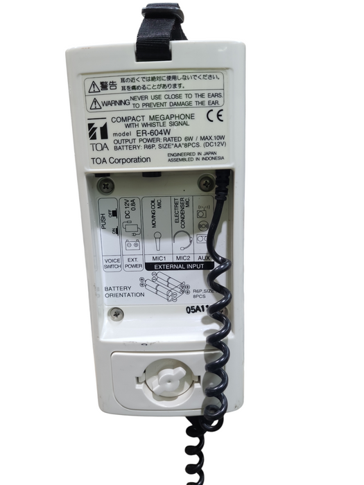 TOA Corporation Compact Megaphone with Whistle Signal Model ER-604W