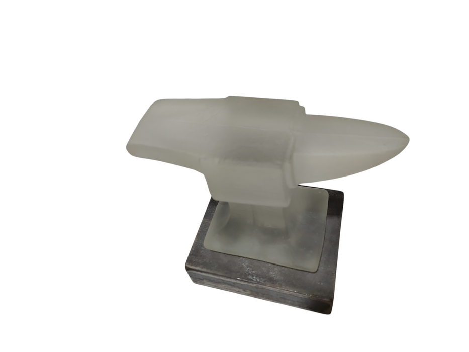 Glass Anvil Art Piece  =