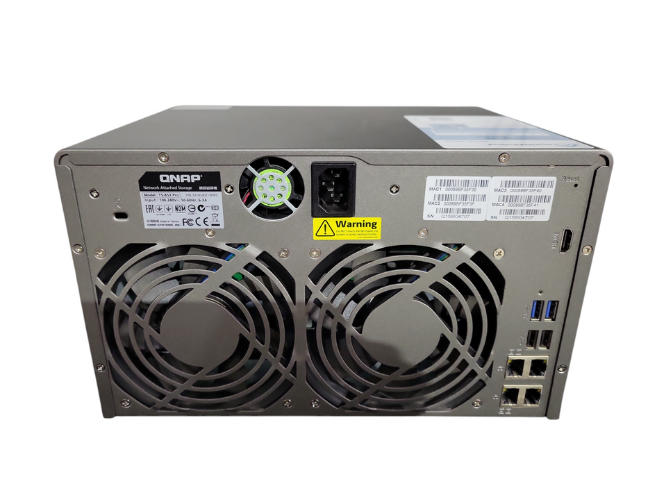 QNAP TS-853 Pro 8 BAY NO HDD/CADDIES READ !