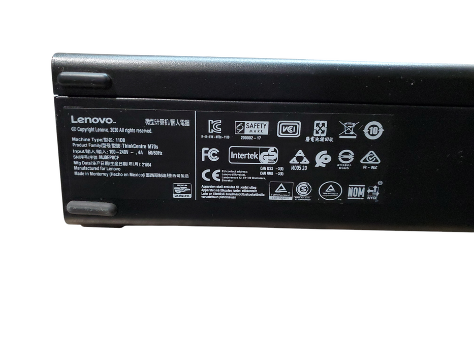 Lenovo ThinkCentre M70s, i5-10400@2.90GHz, 8GB DDR4, No HDD, No OS