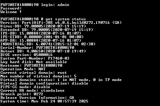 Fortinet FortiWiFi 30E Network Security Firewall, FWF-30E | Factory Reset