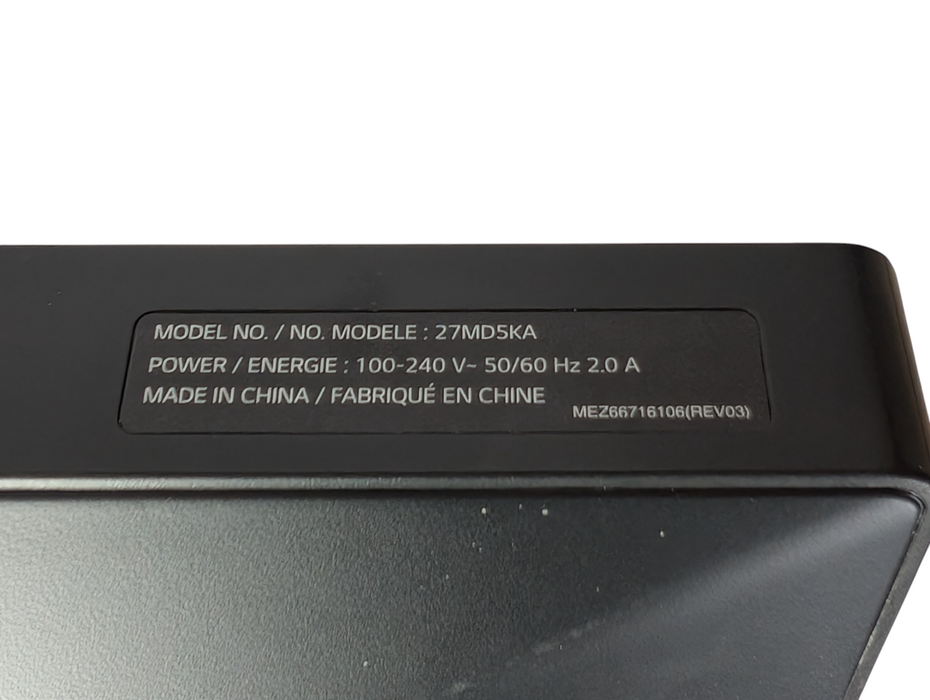 LG Ultrafine 27MD5KA 27 Inch 5K Thunderbolt USB-C Monitor *READ* )