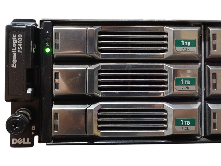 DELL EqualLogic PS4100 E03J 12 Bay w/ 2x Control Module 12 & 12x Caddies
