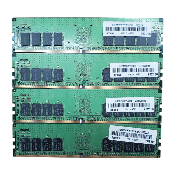 Lot 4x 16GB 2Rx8 PC4-2933Y-RE2 DDR4 Server RAM