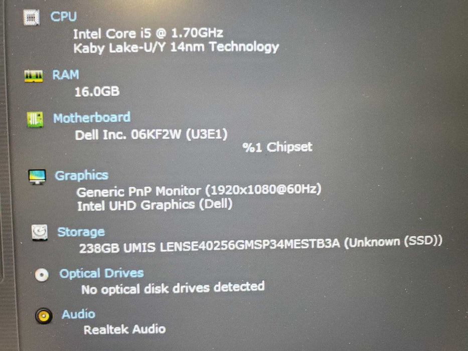 Dell Latitude 5410 i5-10310U | 16GB DDR4 |256GB NVME   Lap200