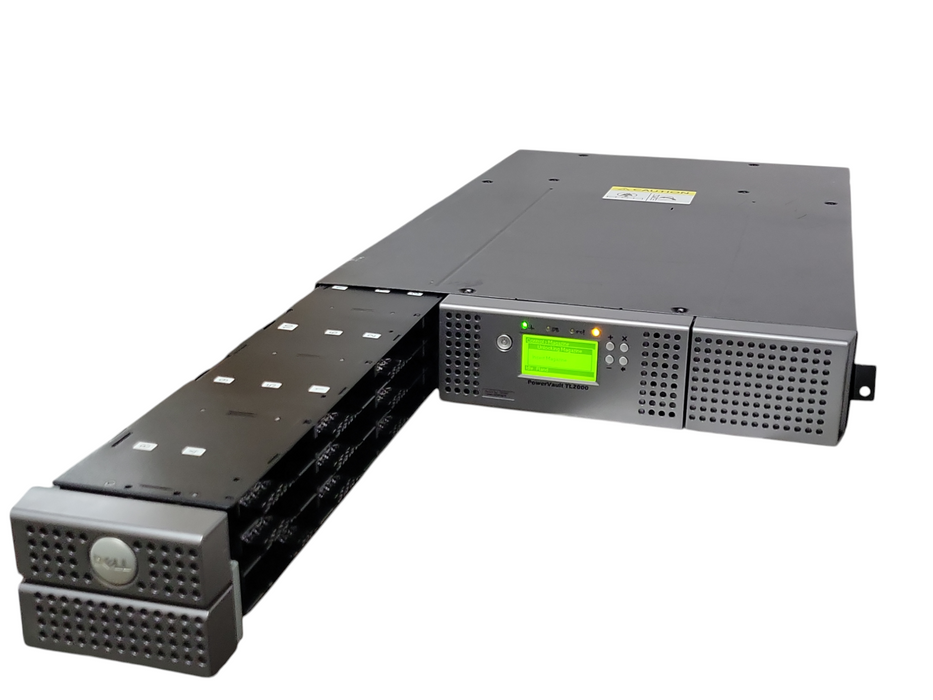 Dell PowerVault TL2000 2U 16-bay Tape Library w/ 1x IBM LTO-6 SAS Drives _