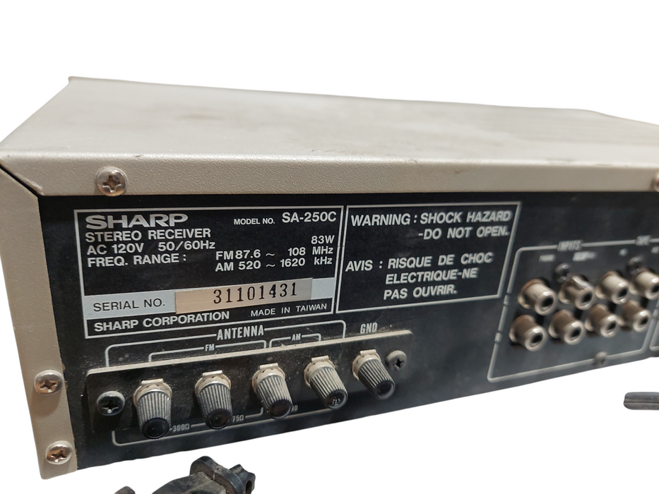 Sharp Stereo Receiver Model: SA-250 =