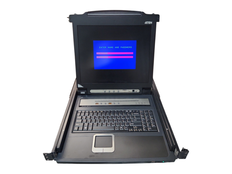 Aten CL5708M Rackmount 8-Port PS/2-USB VGA Single Rail LCD KVM Switch