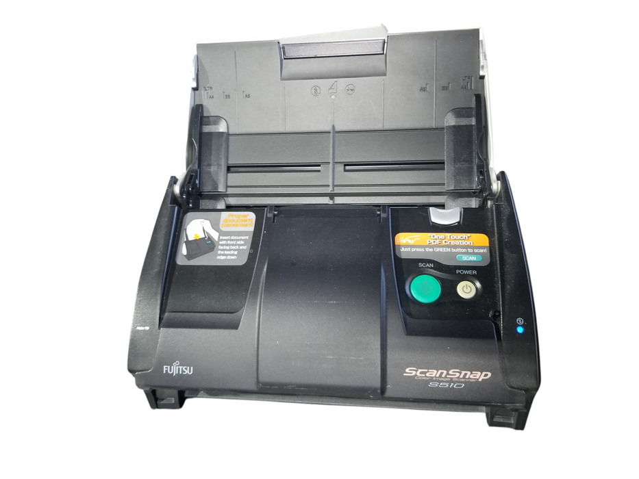 FUJITSU ScanSnap S510 Desktop Document Scanner PA03360-B512 *READ*