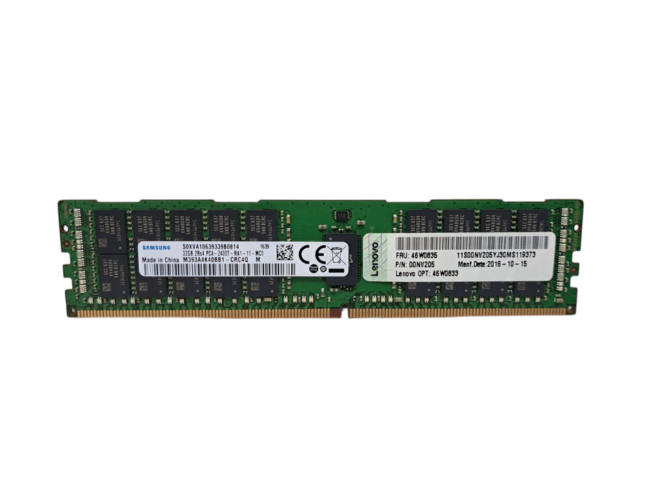 Samsung 32GB 2Rx4 PC4-2400T-RA1 DDR4 Server Memory M393A4K40BB1-CRC4Q Q)