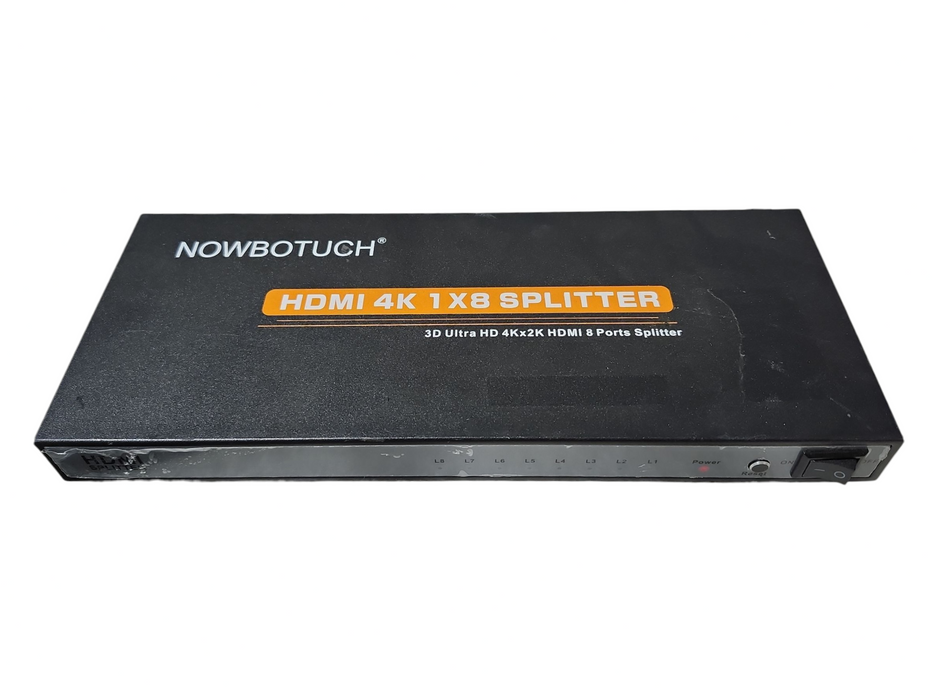 Nowbotuch HDMI 4K 1x8 Splitter, 3D Ultra HD 4Kx2K HDMI