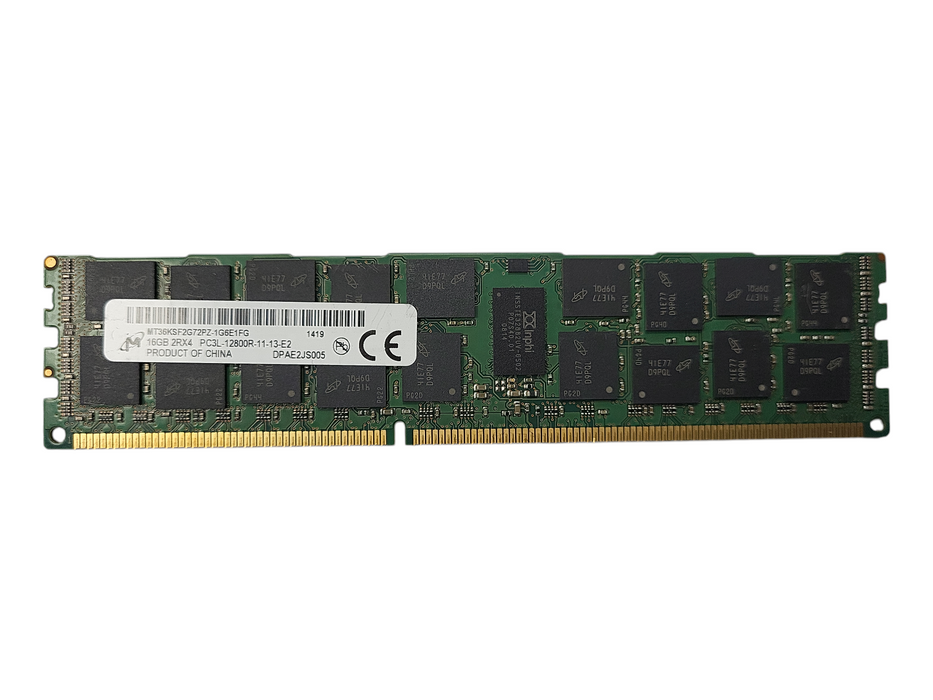 Micron 16GB 2Rx4 PC3L-12800R Server RAM Q$