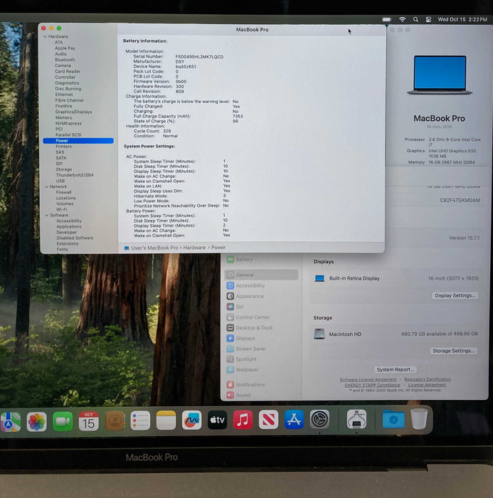 Apple MacBook Pro 16 2019 i7-9750H Radeon Pro 5300M 16GB RAM 512GB SSD READ