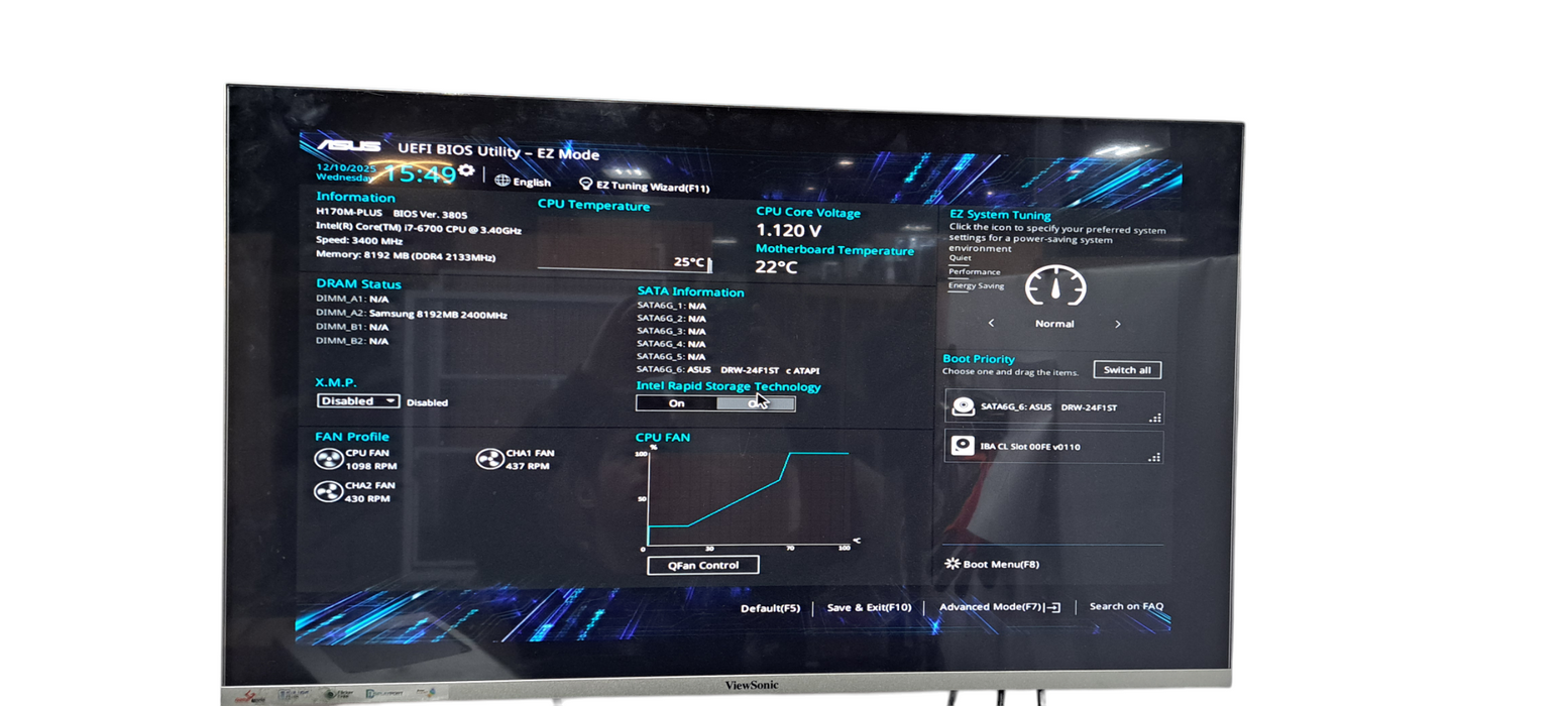 Custom PC i7-6700 CPU|8GB DDR4 RAM|No HDD|H170M-PLUS