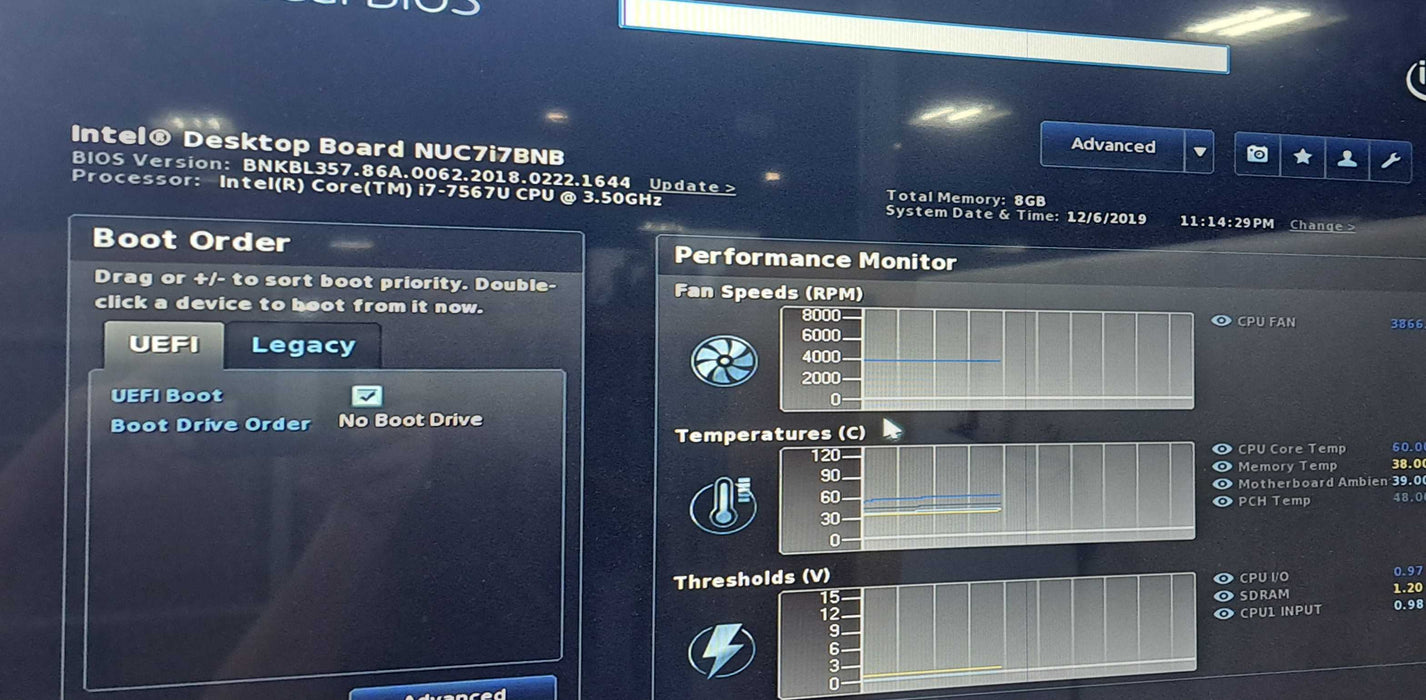Intel BOXNUC7I7BNH i7-7567U CPU|8GB RAM|256GB SSD| READ