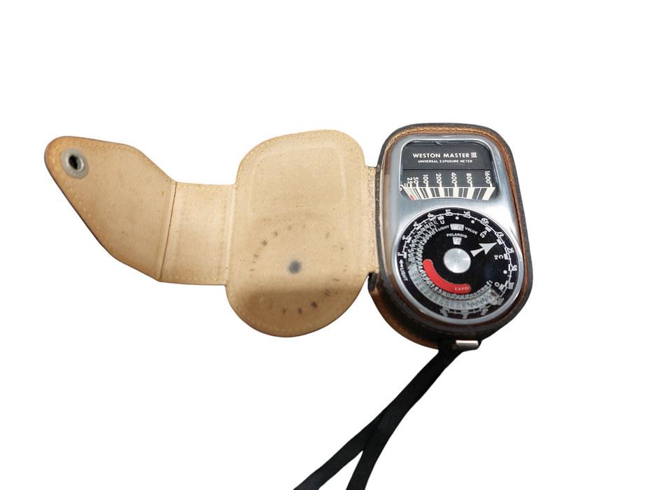 Vintage 1950's Olympus 35-S & Weston Model:737 Master 3  PigSkin Case  =
