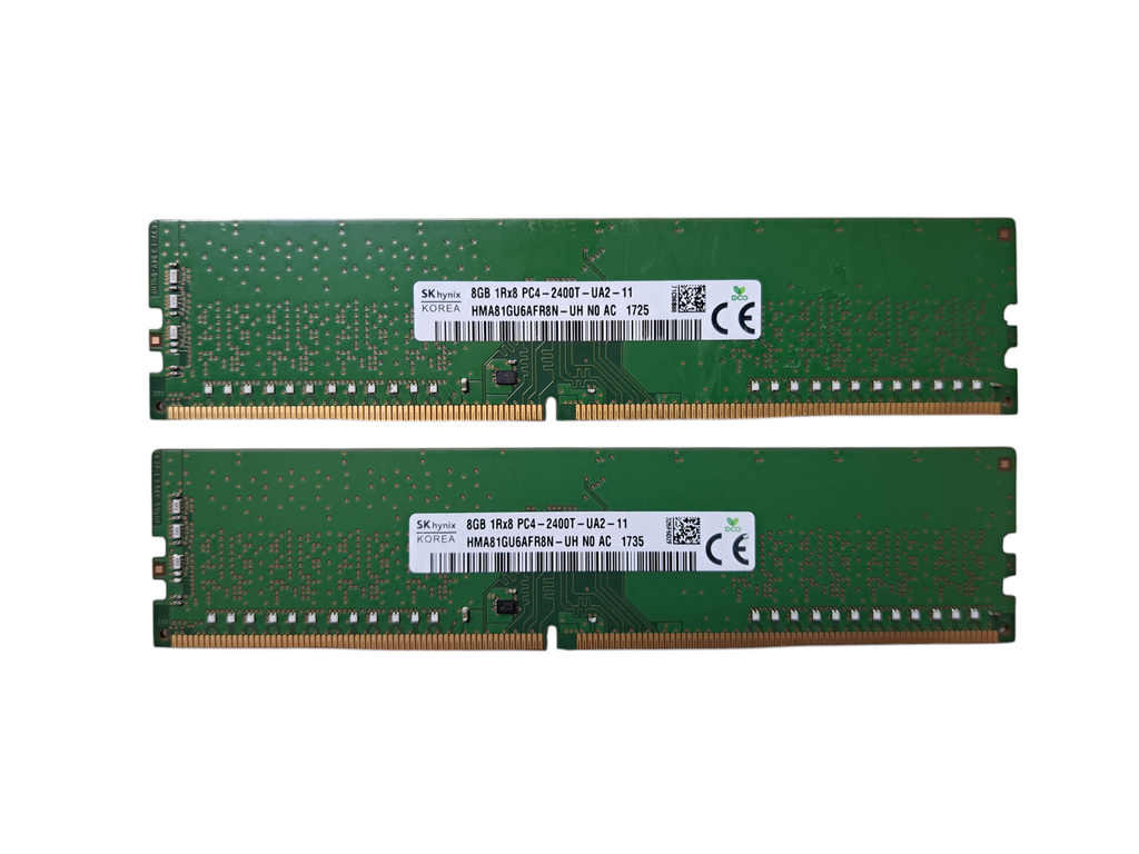 SK Hynix 16GB (2x8GB) 1Rx8 PC4-2400T-UA2-11 | DDR4 Desktop Memory SK Hynix 16GB (2x8GB) 1Rx8 PC4-2400T-UA2-11 | DDR4 Desktop Memory