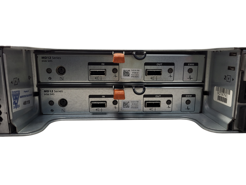 Dell PowerVault MD1200 E03J Storage w/ 12x Caddies 2x 600W PSU + 2x MD12 Module $