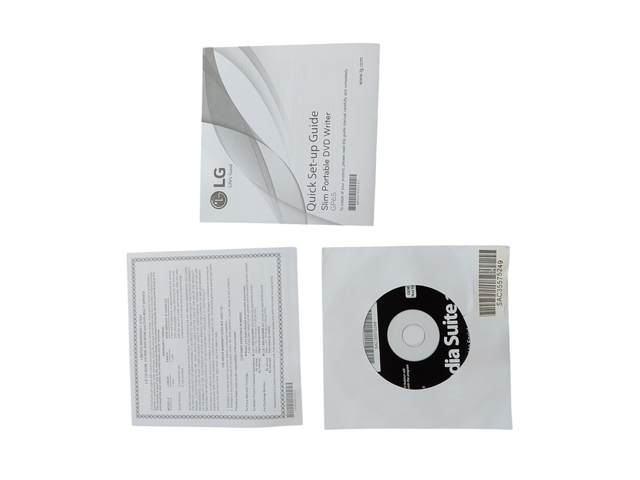 LG Ultra Slim Portable DVD Writer Compatible w/ Windows & Mac GP65NB60